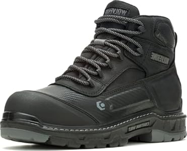 Wolverine Men's Overpass 6" Mid Composite Toe Waterproof Work Boot Wolverine