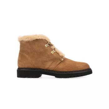 Madelina 27MM Faux Shearling-Lined Suede Boots Aquatalia