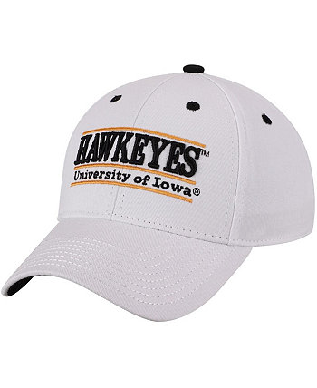 Мужская белая регулируемая шляпа Snapback с классической барной стойкой Iowa Hawkeyes Nickname Game