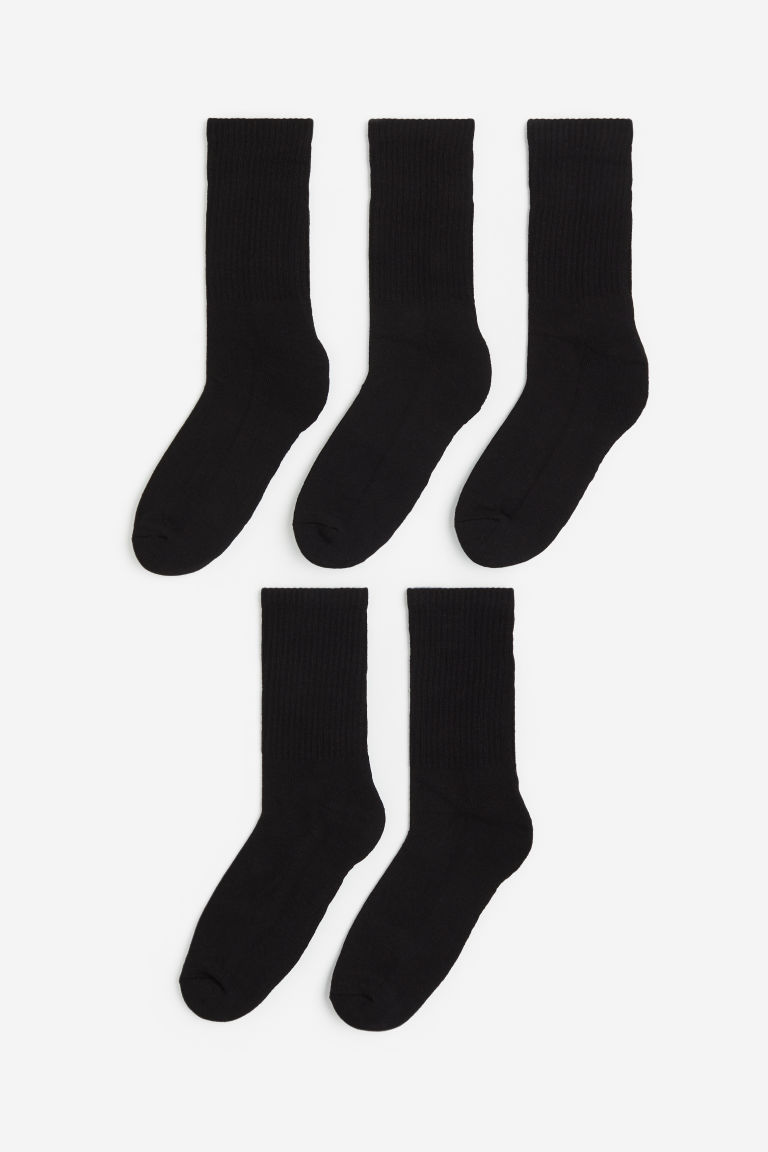 5 пар носков в рубчик H&M