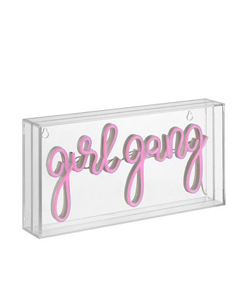 Акриловая коробка Girl Gang Contemporary Glam с USB-управлением и неоновым светом JONATHAN Y