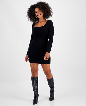 Женское облегающее платье-свитер с квадратным вырезом, созданное для Macy's Bar III
