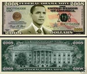 American Art Classics Pack of 50 - Barack Obama 2008 Commemorative Dollar Bill American Art Classics