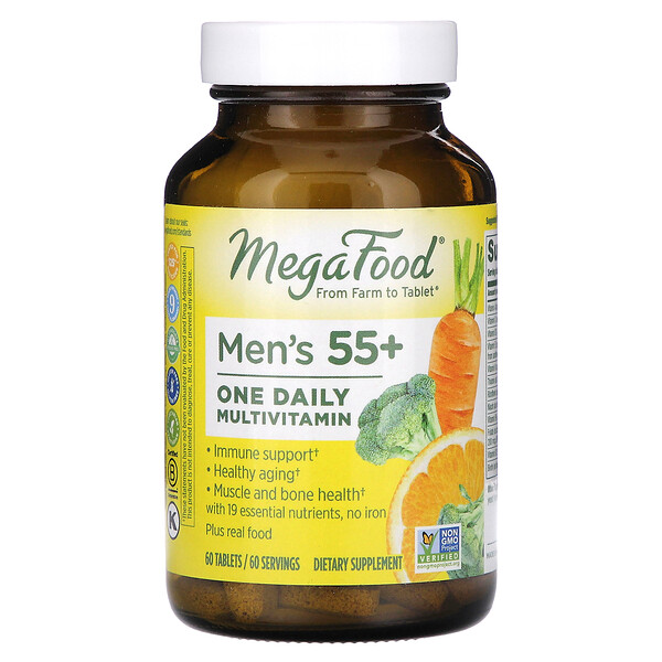 Мужской мультивитамин 55+ - 60 таблеток - MegaFood MegaFood