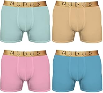 Мужские Боксеры NUDUS UNDERWEAR Bamboo Rayon с 2 Пакетами - Упаковка из 4 Подарочных Трусиков NUDUS UNDERWEAR