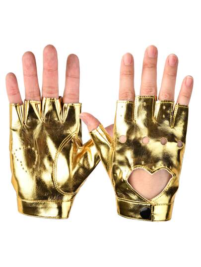 1 пара Полупальцевые перчатки для танцев на пилоне SHEIN