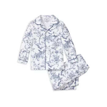 Little Girl's &amp; Girl's Timeless Toile Floral Pajamas Petite Plume