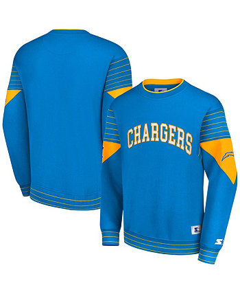 Мужской пудрово-синий пуловер с капюшоном Los Angeles Chargers Starter