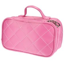 1 Pcs Travel Double Layer Makeup Bag Makeup Organizer Bag Storage Bag Portable Unique Bargains