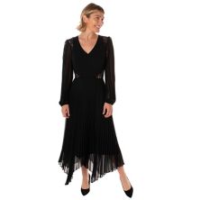 Женское платье Taylor с вырезом сбоку, плиссированное облегающее и расклешенное платье TAYLOR DRESSES