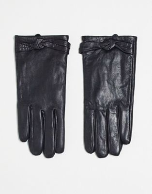 Черные кожаные перчатки Boardmans Boardmans