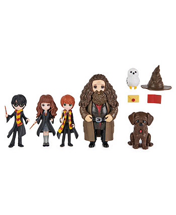 Гарри Поттер Волшебный мини-набор для первого года с 4 фигурками, 2 существами и 3 аксессуарами, детские игрушки для девочек и мальчиков от 5 лет и старше Wizarding World