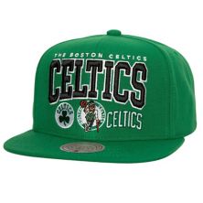 Men's Mitchell & Ness Kelly Green Boston Celtics Champ Stack Snapback Hat Mitchell & Ness