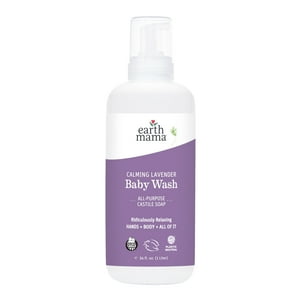 Earth Mama Organics Calming Lavender Baby Wash for Sensitive Skin, Infant & Child, 34 fl oz. (1L) Visit the Earth Mama Store