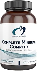 Designs for Health Complete Mineral Complex - Essential + Trace Minerals Supplement with Magnesium Malate, Chromium, Zinc + More - Iron-Free Multi Minerals Blend - Vegan + Gluten Free (90 Capsules (Капсулы)) Designs for Health