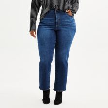 Plus Size Sonoma Goods For Life® High Rise Curvy Straight Jeans SONOMA