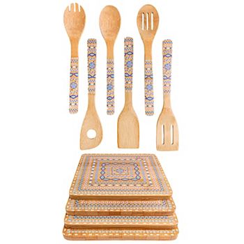 BergHOFF Patterned Bamboo 10-Piece Utensil Set BergHOFF