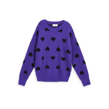 Girl's Knit Heart Sweater Mini Molly