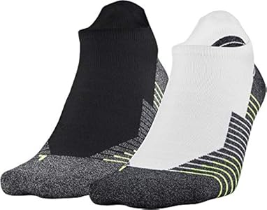 Under Armour Adult Run No Show Tab Socks, 2-Pairs Under Armour