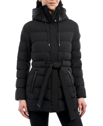 Женское упаковываемое пуховое пальто с поясом Michael Kors