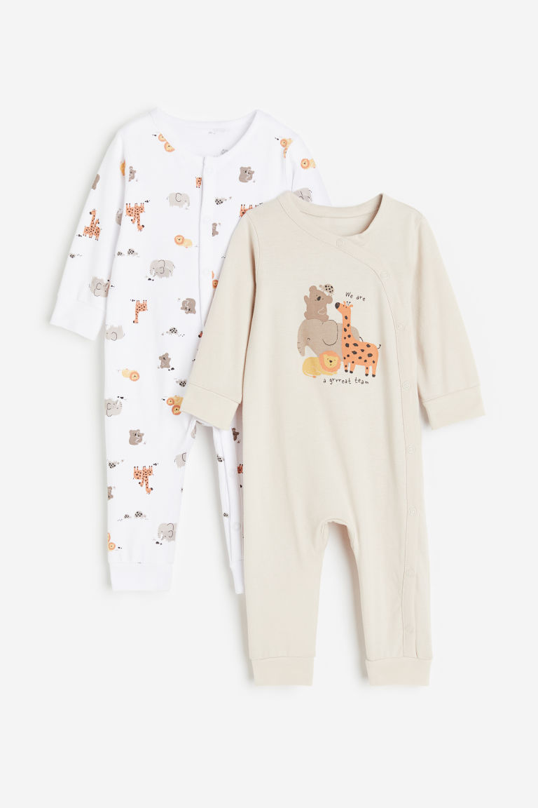 Набор из 2 хлопковых пижам с рисунком H&M