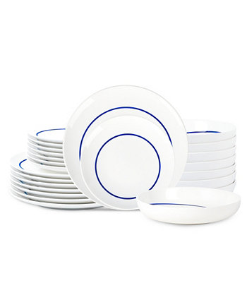 Luna 24 Pc. Dinnerware Set, Service for 8 Stone Lain