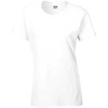 Ladies/Womens Heavy Cotton Missy Fit Short Sleeve T-Shirt Floso
