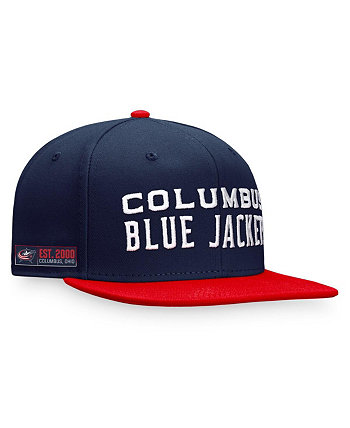 Мужские темно-синие, красные куртки Columbus Blue Iconic шляпа Snapback с цветными блоками Fanatics