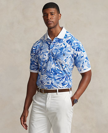 Мужская рубашка-поло с принтом больших и высоких размеров Polo Ralph Lauren