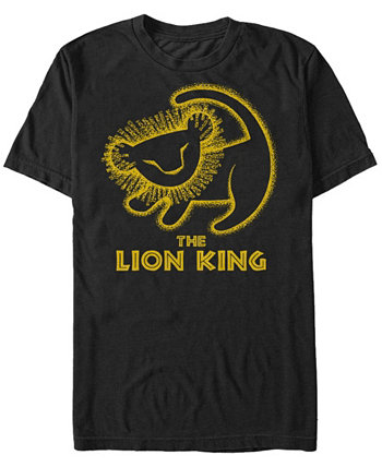 Мужская футболка с короткими рукавами Disney Simba Cave Painting Lion King