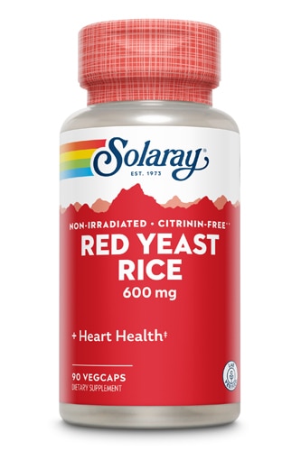 Красный дрожжевой рис Solaray - 600 мг - 90 вегетарианских капсул Solaray