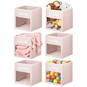 mDesign Fabric Nursery Storage Cube with Front Window MDesign