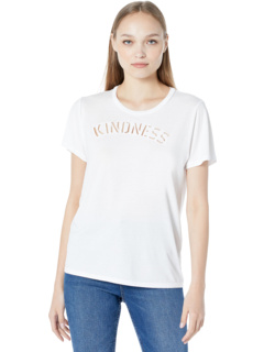 Римская футболка бойфренда с вышивкой Kindness Michael Lauren