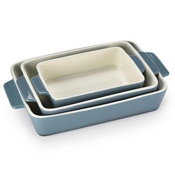 Bruntmor Porcelain Bakeware Set, Rectangular Baking Dish Bruntmor