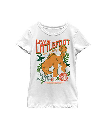 Girl's The Land Before Time Tropical Littlefoot Poster  Child T-Shirt NBC Universal
