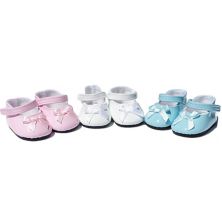 3 Pairs of Pastel Bow Doll Shoes For 18 Inch Fashion Girl Dolls MBD