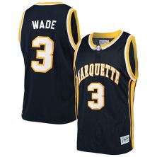 Оригинальное мужское баскетбольное джерси Dwyane Wade Navy Marquette Golden Eagles в стиле ретро в стиле ретро Original Retro Brand