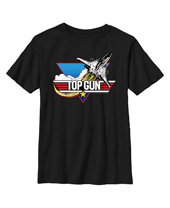 Boy's Top Gun Fighter Jet Logo Child T-Shirt Paramount Pictures