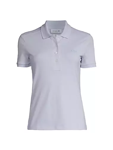 Поло Lacoste с вышитым логотипом, классическим воротником и короткими рукавами Lacoste