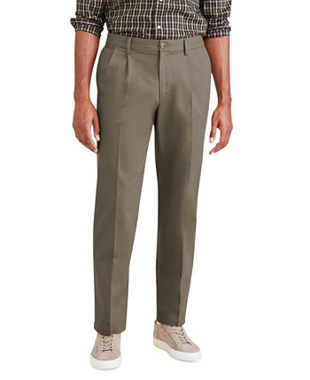 Мужские брюки классического кроя Big & Tall Signature со складками без железа и защитой от пятен Dockers