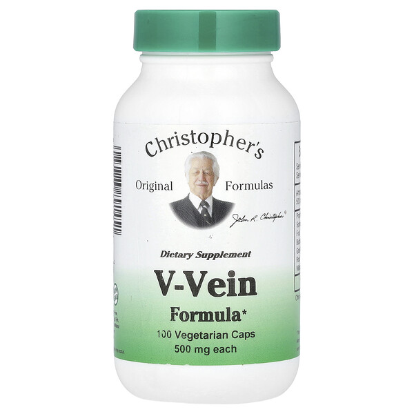 V-Vein Formula, 500 мг, 100 вегетарианских капсул Christopher's