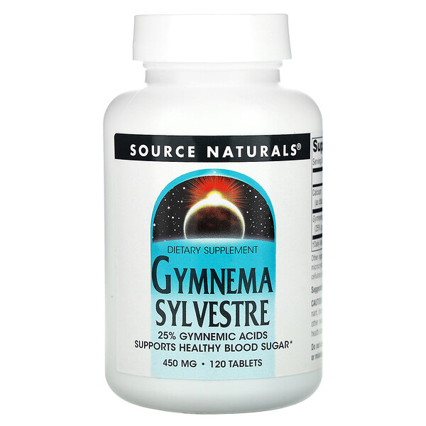 Gymnema Sylvestre - 450 мг - 120 таблеток - Source Naturals Source Naturals