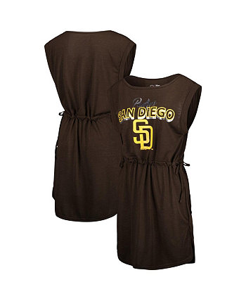 Коричневое женское платье-накидка для купальника San Diego Padres G.O.A.T G-III