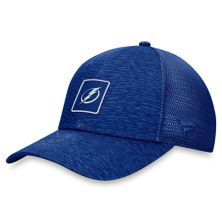 Мужская регулируемая кепка Fanatics синего цвета Tampa Bay Lightning Authentic Pro Road Trucker Fanatics