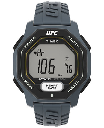 Мужские часы UFC Spark Digital, серые полиуретановые, 46 мм Timex
