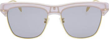 Квадратные прямоугольные солнцезащитные очки 55 мм Alexander McQueen