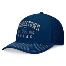 Men's Top of the World Navy Georgetown Hoyas Carson Trucker Adjustable Hat Top of the World