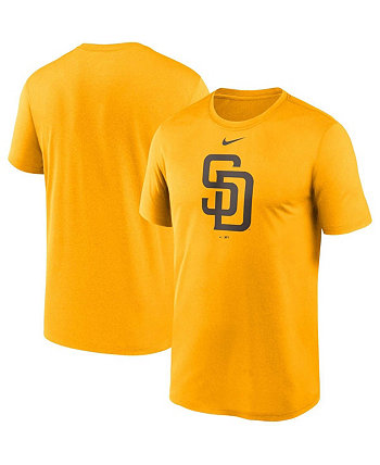 Мужская золотая футболка San Diego Padres Big and Tall с логотипом Legend Performance Nike