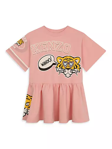 Little Girl's &amp; Girl's Graphic Cotton Dress Kenzo