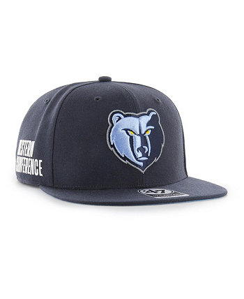 Мужская темно-синяя кепка Memphis Grizzlies Sure Shot Captain Snapback '47 Brand